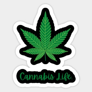 Cannabis Life. Sticker